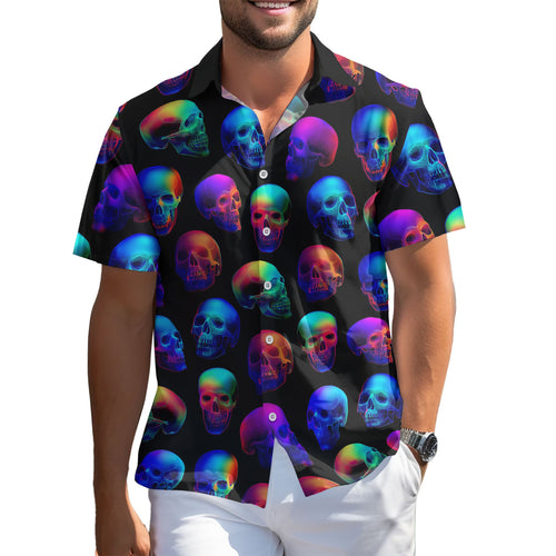 Skeleton Skull Hawaiian shirt