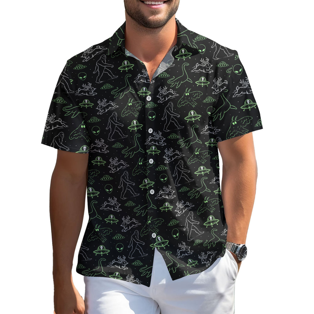 Funny Raccoon Hawaiian Shirt – Short Sleeve Button-Down