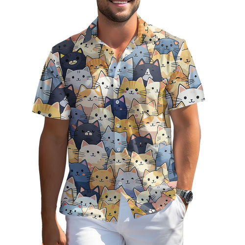 Cute Cat Hawaiian shirt